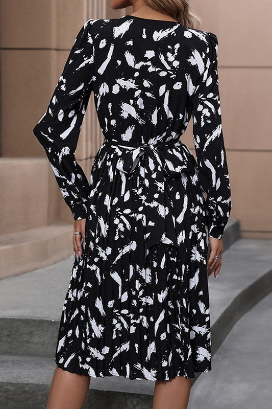 Printed MIDI Dress